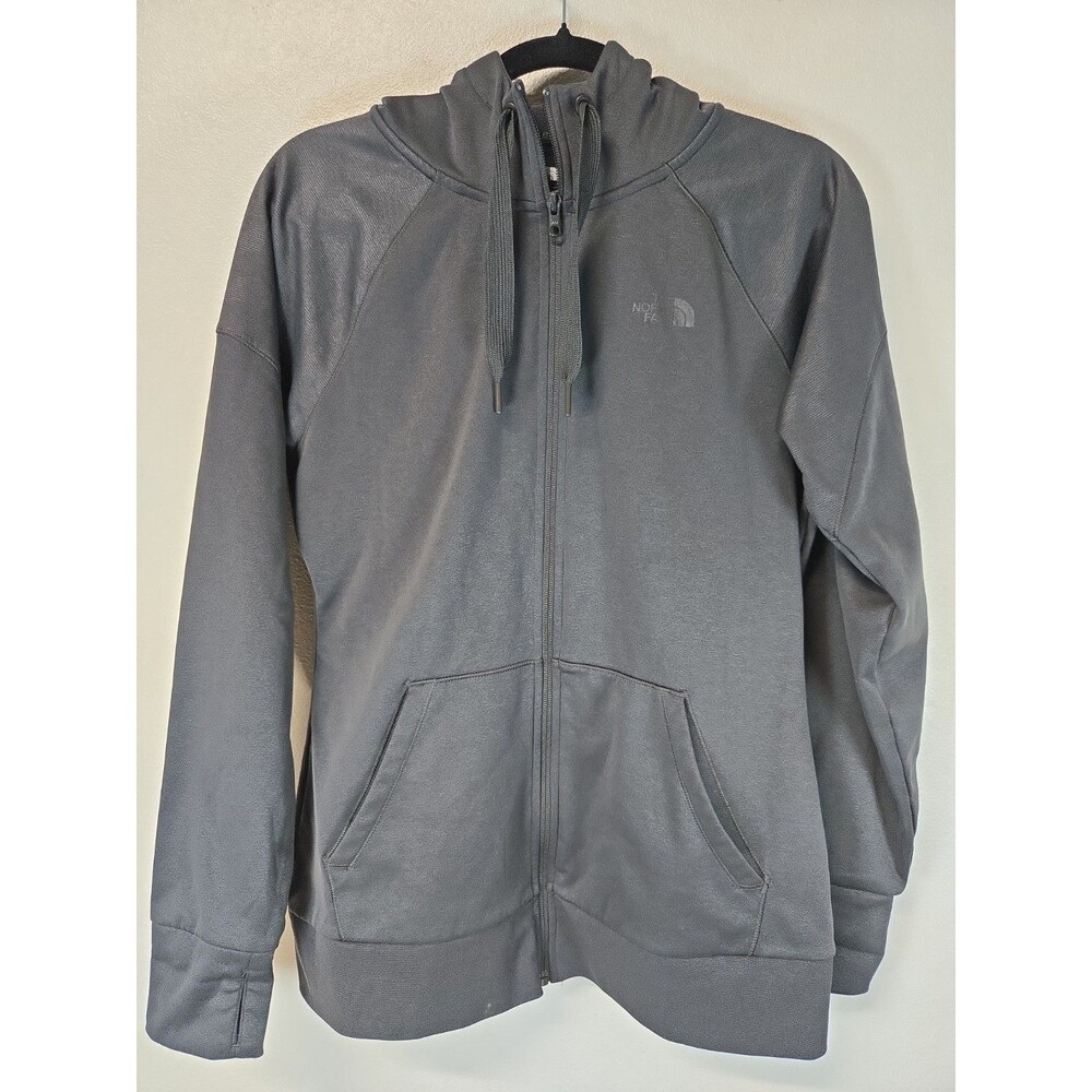 The North Face Mountain Athletics Women's Full Zip Fleece Hoodie Jacket Gray M